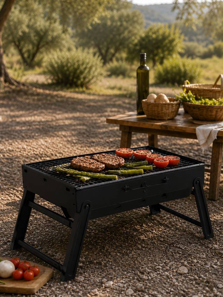 Barbacoa Plegable Negr vista 2