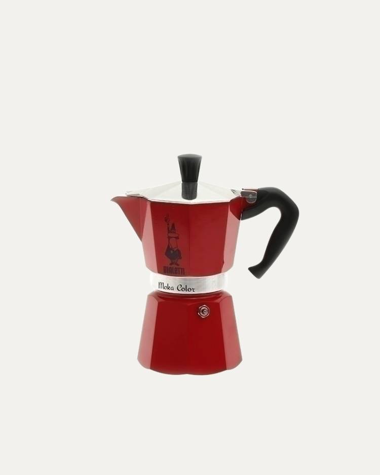 Cafetera Moka Roja