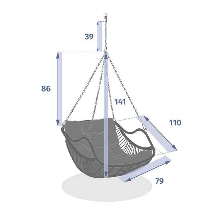 Sillón Colgante Gibraltar - Vista 4