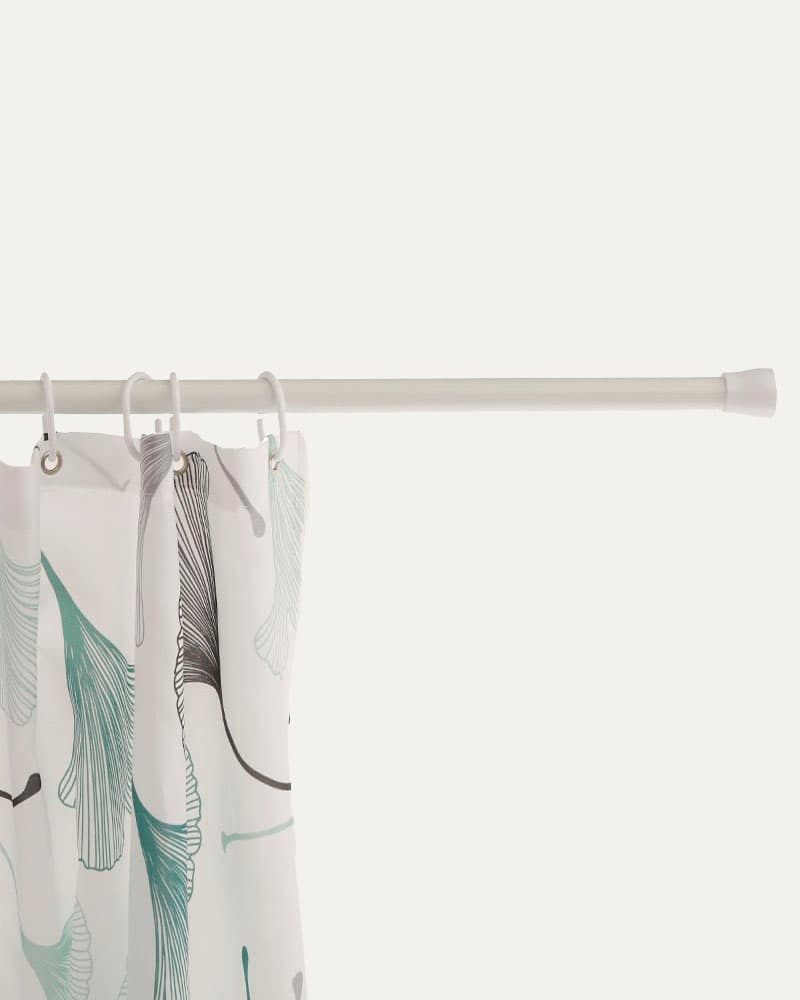 Barra Cortina Baño Blanca