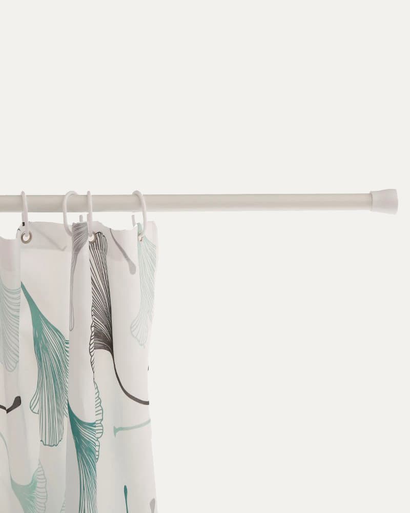 Barra Cortina Baño Blanca