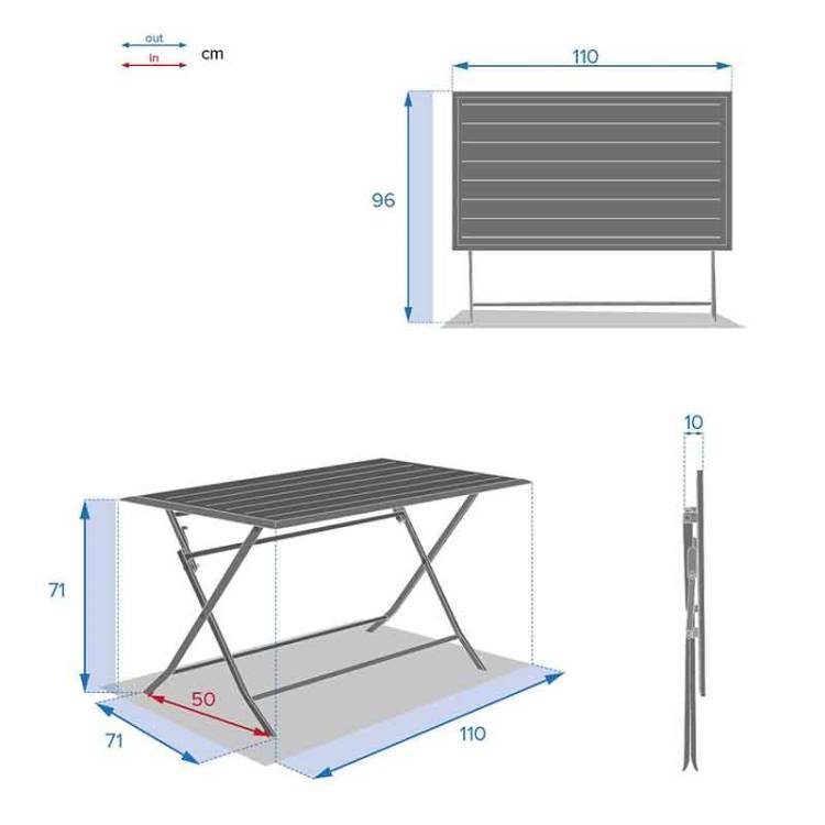 Mesa Azua Grafito - Vista 4