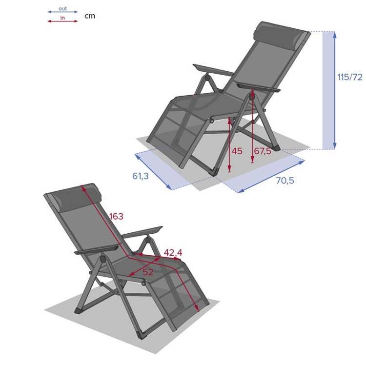 Tumbona Decima Gris - Vista 4