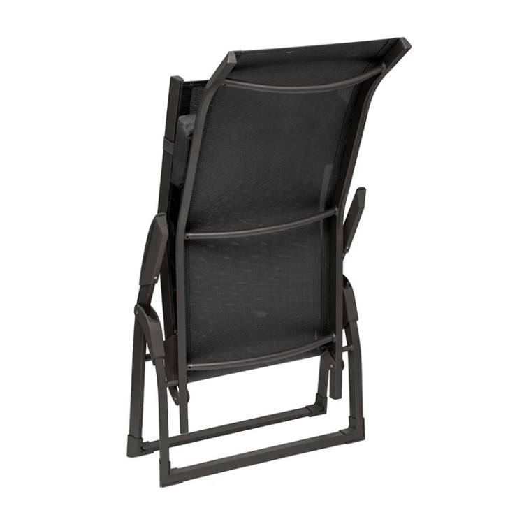 Tumbona Decima Antracita vista 2