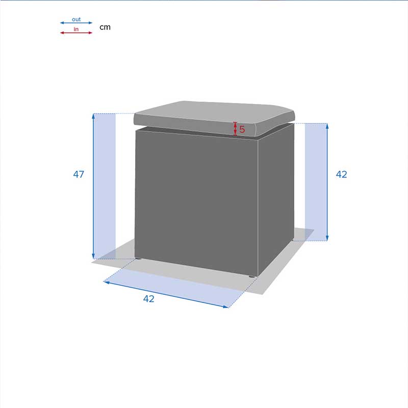 Puff Mayari Gris - Vista 4