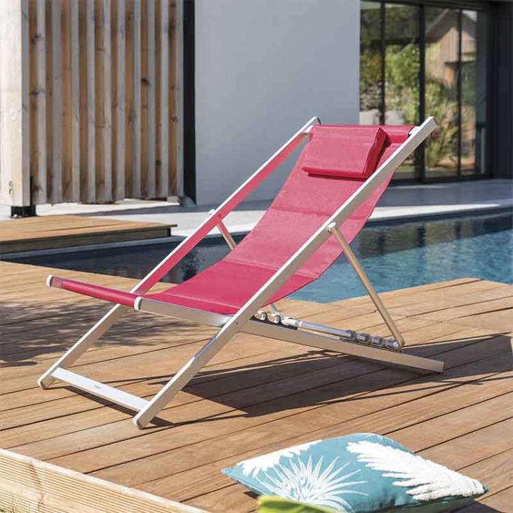 Tumbona Honolulu Roja - Vista 3