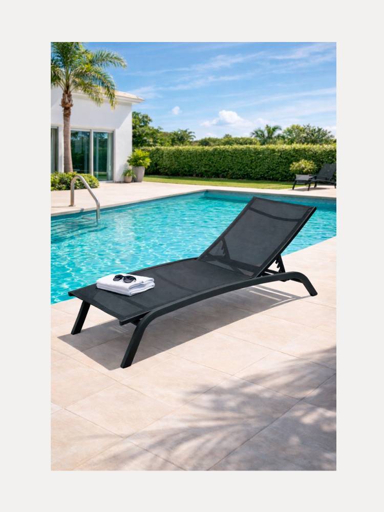 Tumbona Bonao Grafito vista 2