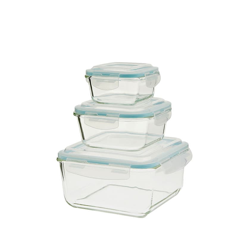 Juego Fiambreras Glass