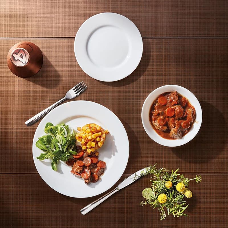 Vajilla Plumi Blanco vista 2