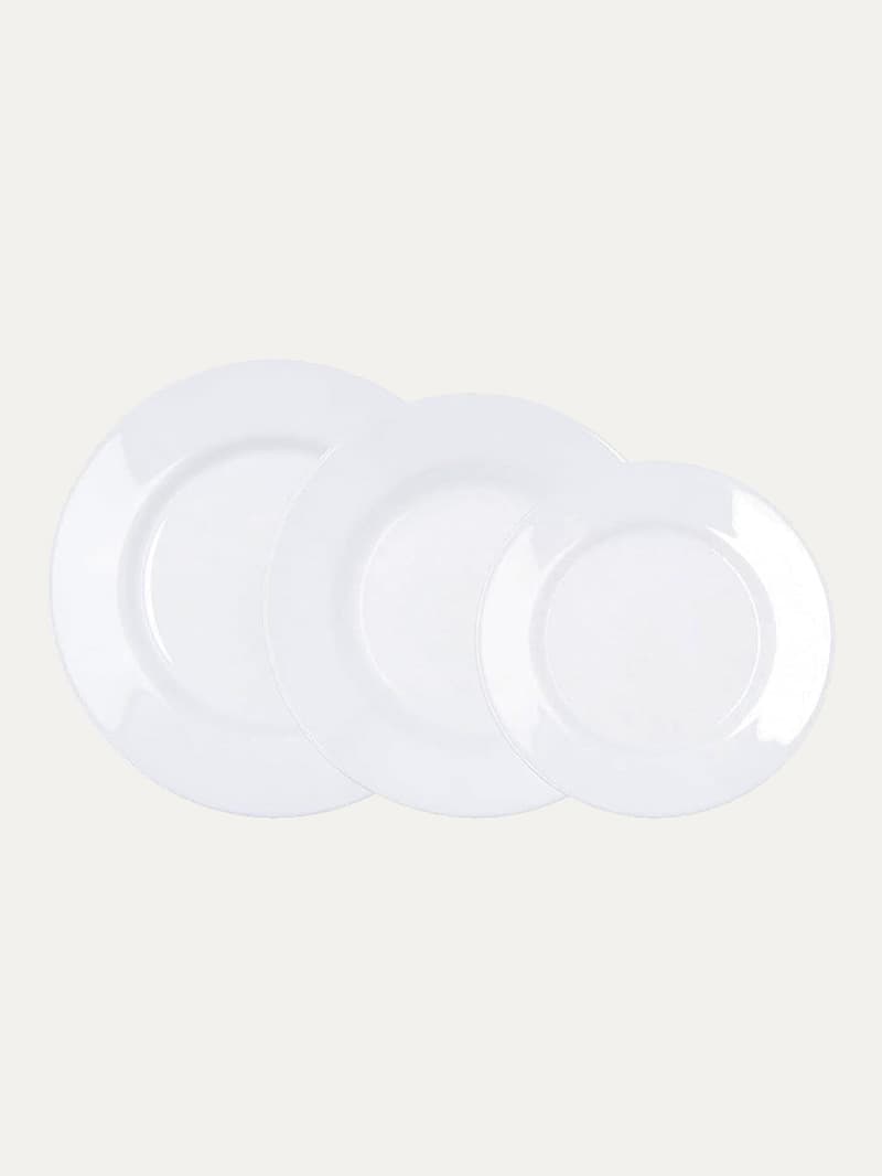 Vajilla Plumi Blanco