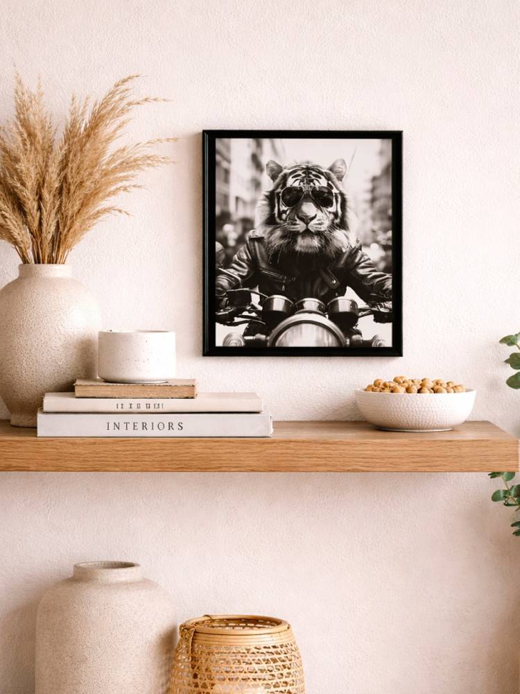 Cuadro Animal Motero vista 2