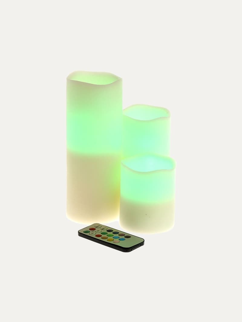 Juego Velas Led+Mando