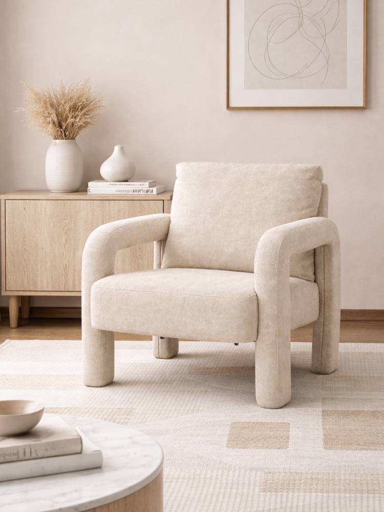 Sillon Emilia Beige vista 2