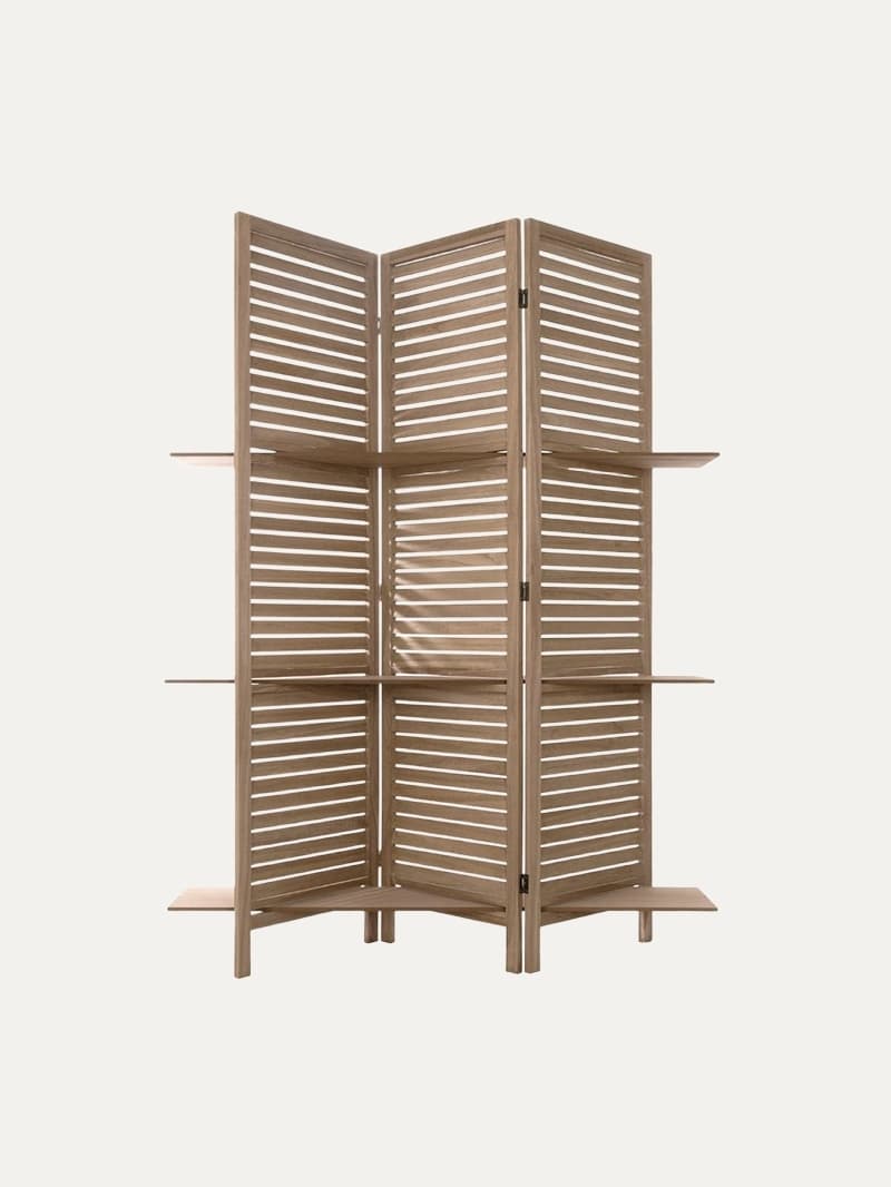 Biombo C/Estante Natural