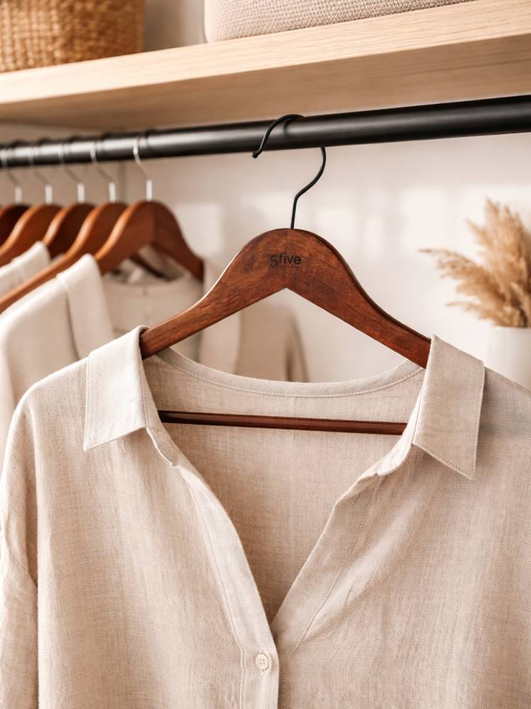 Percha Madera Natural vista 2