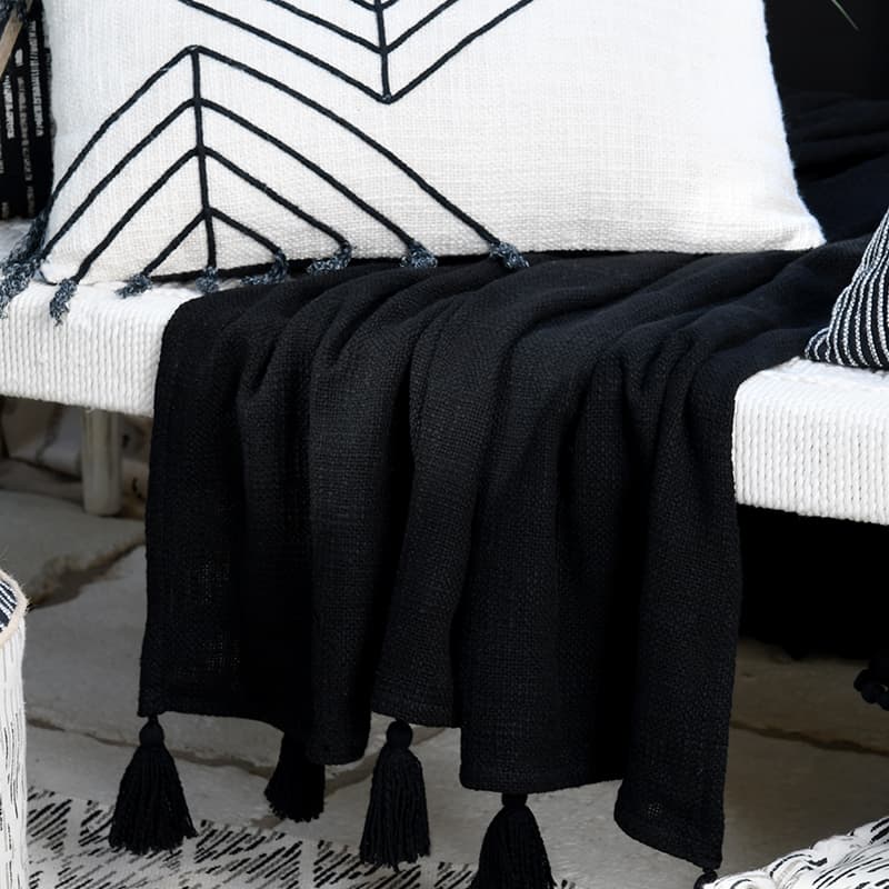 Manta Sanchez Negra vista 2