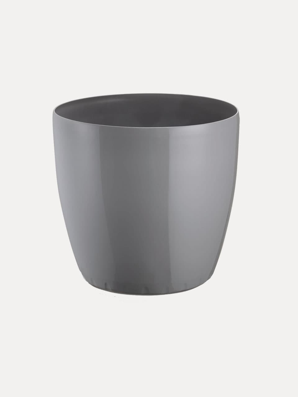 Macetero Gris Brillante