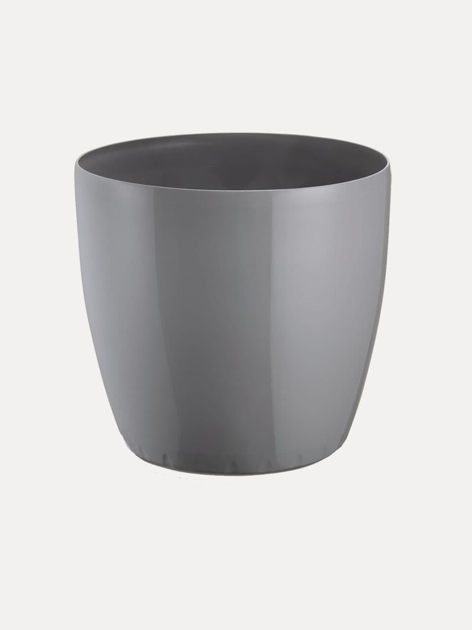 Macetero Gris Brillante