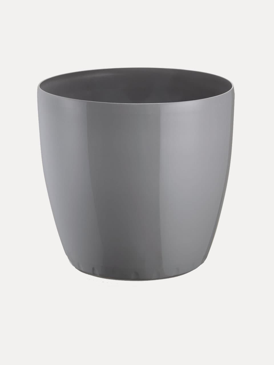 Macetero Gris Brillante