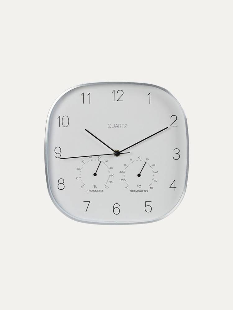 Reloj Pared Plateado