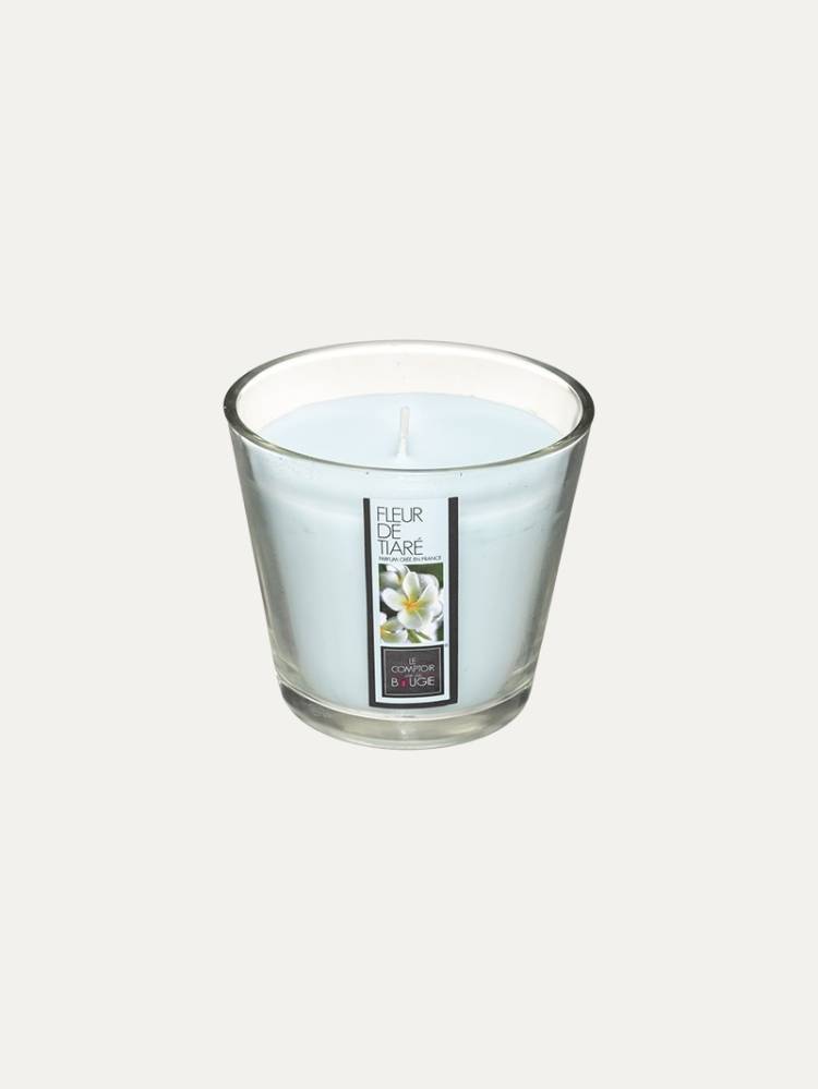Vela E/Vaso Flor Tiaré