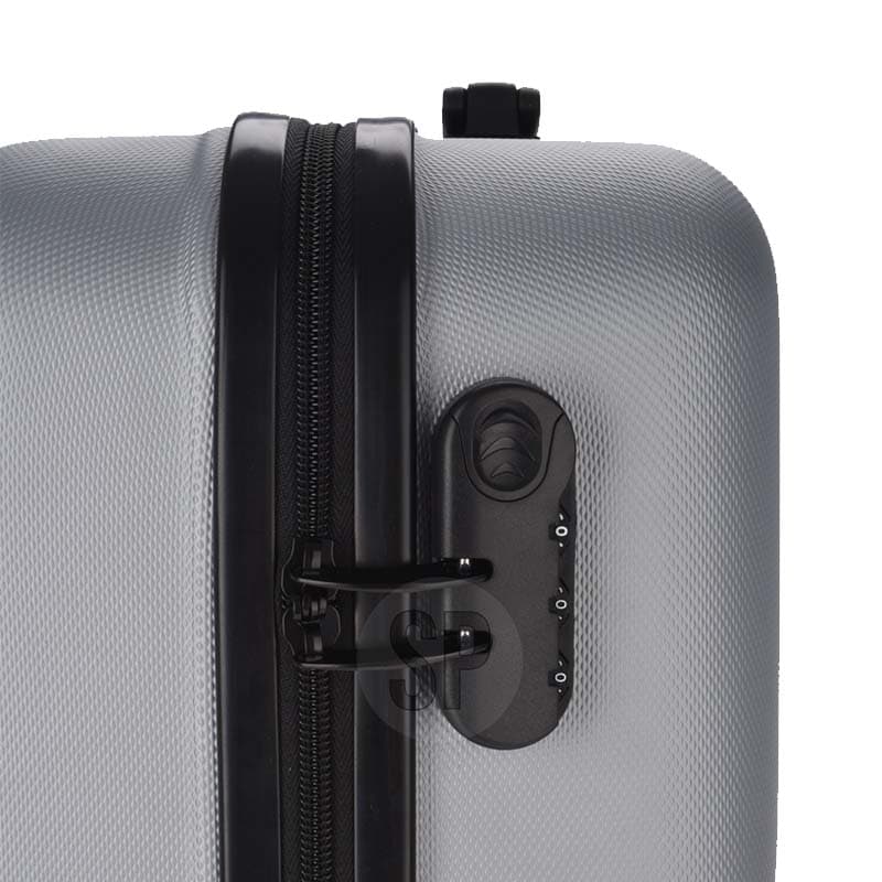 Maleta Rígida Plata vista 2