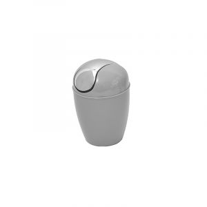 Papelera Baño Cónica Gris